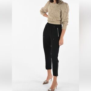 MICHAEL KORS Cargo Pant Ankle Zip Closure Black Size S